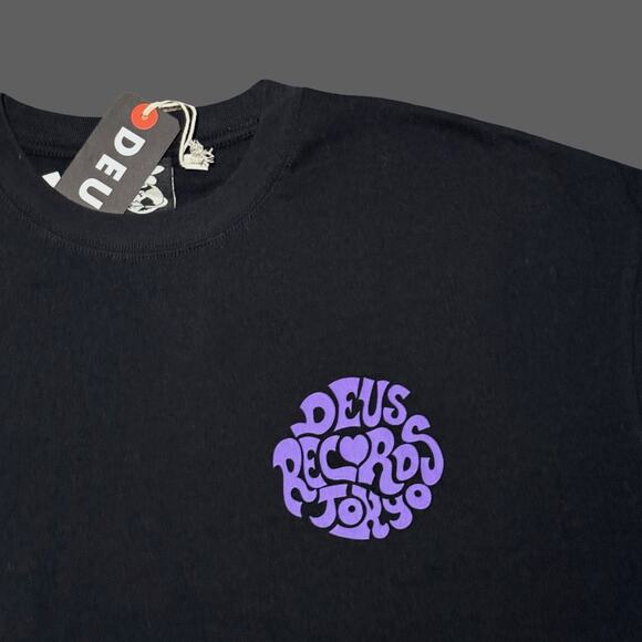 Deus Ex Machina Paradigm Long Sleeve Tee Black Purple Size L Oversized - Picture 2 of 6